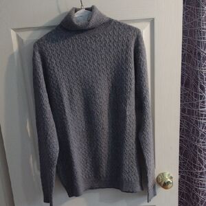 Women's Gray Turtleneck Sweater